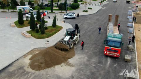 Süleyman Vəzirov küçəsində yenidənqurma işləri tamamlanmaq üzrədir