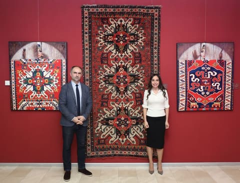 Leyla Əliyeva Azərbaycan Milli Xalça Muzeyini ziyarət edib