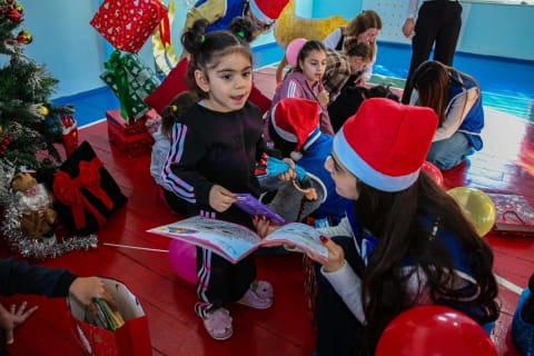 Həmrəylik Günü və Yeni il münasibətilə sığınacaq və uşaq mərkəzlərində bayram tədbiri keçirilib
