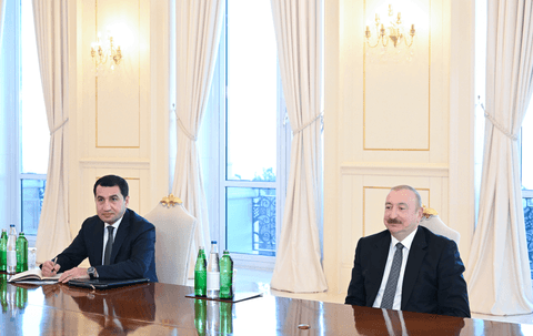 İlham Əliyev ABŞ nümayəndə heyətini qəbul edib - FOTOLAR