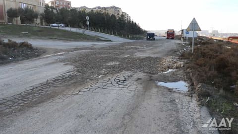 Masazır qəsəbəsində 2 km uzunluğa malik yol əsaslı şəkildə təmir olunur