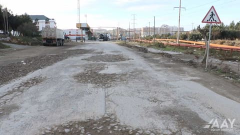 Masazır qəsəbəsində 2 km uzunluğa malik yol əsaslı şəkildə təmir olunur