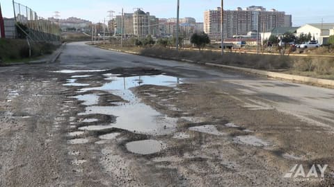 Masazır qəsəbəsində 2 km uzunluğa malik yol əsaslı şəkildə təmir olunur