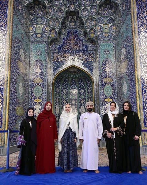 Leyla Əliyeva Maskatda Sultan Qabus Böyük Məscidini də ziyarət edib