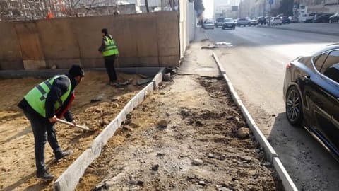 BŞİH: Müdaxilələr aradan qaldırılıb, piyada səkiləri bərpa edilərək əvvəlki vəziyyətinə qaytarılıb