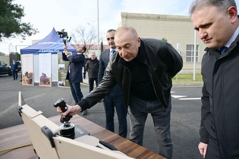 Prezident Tərtər elektromexanika zavodunun yenidənqurmadan sonra açılışında iştirak edib - YENİLƏNİB