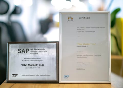 “OBA” beynəlxalq mükafat - SAP Quality Awards 2025-in qalibi oldu – FOTOLAR 