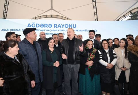 Prezident Ağdərənin Aşağı Oratağ, Çıldıran, Heyvalı və Çapar kəndlərinin sakinləri ilə görüşüb - YENİLƏNİB