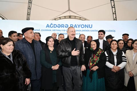 Prezident Ağdərənin Aşağı Oratağ, Çıldıran, Heyvalı və Çapar kəndlərinin sakinləri ilə görüşüb - YENİLƏNİB