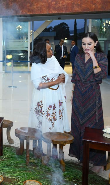 Leyla Əliyeva Efiopiya Elm Muzeyini ziyarət edib