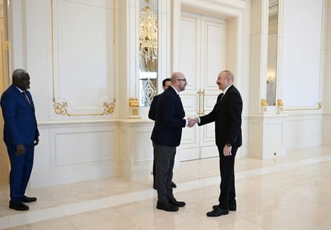 İlham Əliyev “Zayed İnsan Qardaşlığı Mükafatı” ilə bağlı nümayəndə heyətini qəbul edib
