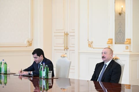 İlham Əliyev “Zayed İnsan Qardaşlığı Mükafatı” ilə bağlı nümayəndə heyətini qəbul edib