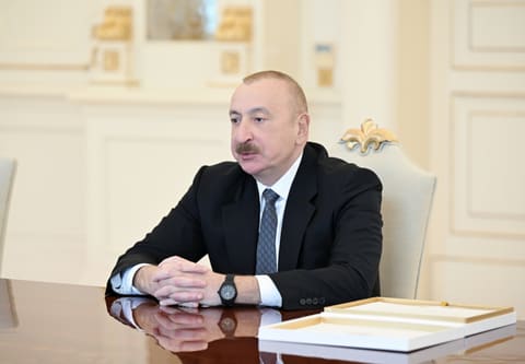 İlham Əliyev “Zayed İnsan Qardaşlığı Mükafatı” ilə bağlı nümayəndə heyətini qəbul edib