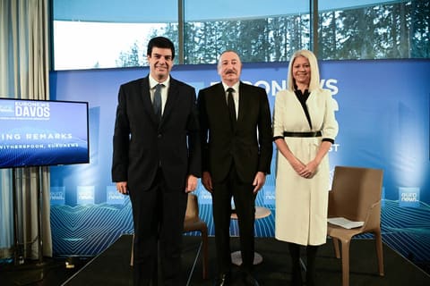 İlham Əliyev Davosda “Azərbaycan rəhbərliyi ilə səhər yeməyi” adlı tədbirdə iştirak edib
