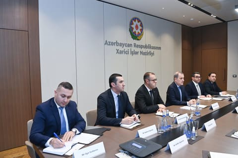 Ceyhun Bayramov NATO Baş katibinin müavini ilə görüşüb