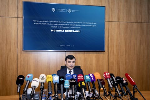 Dövlət Əmək Müfəttişliyi Xidməti mətbuat konfransı keçirib
