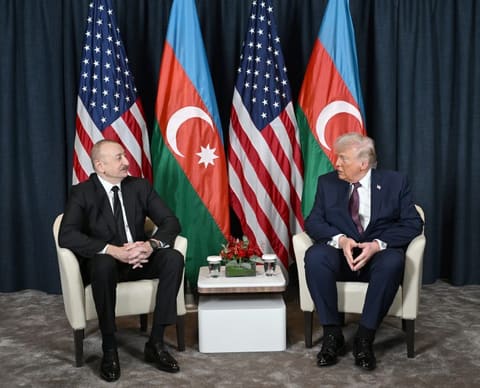 İlham Əliyevlə Donald Tramp arasında görüş keçirilib - YENİLƏNİB 2