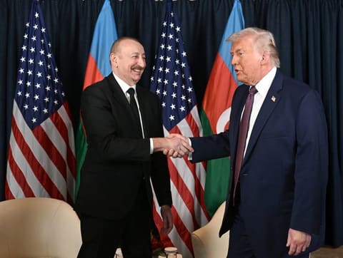 İlham Əliyevlə Donald Tramp arasında görüş keçirilib - YENİLƏNİB 2