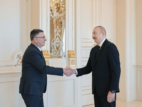  İlham Əliyev İsrail Dövlətinin xarici işlər nazirini qəbul edib
