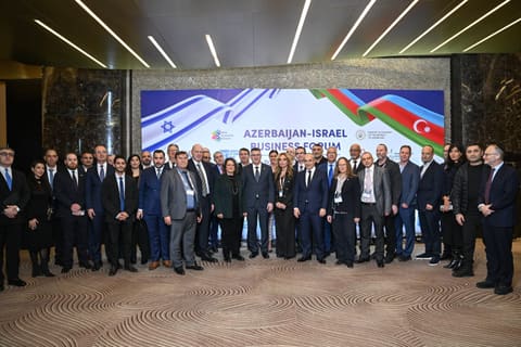 Bakıda Azərbaycan-İsrail Biznes Forumu keçirilib - FOTOLAR
