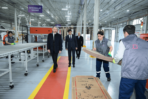 Sumqayıt Sənaye Parkında karton və qutu taralarının istehsalı müəssisəsinin açılışı olub