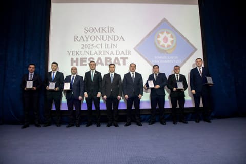 Şəmkirdə ötən ilin yekunlarına həsr olunmuş geniş hesabat tədbiri keçirilib 