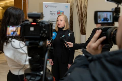 WUF13-lə bağlı media nümayəndələri üçün məlumatlandırma sessiyası keçirilib