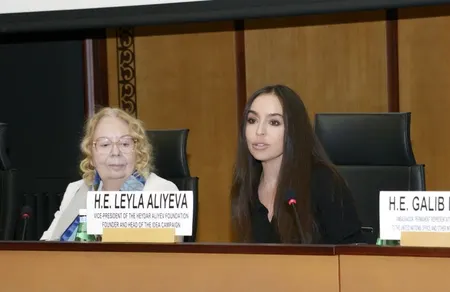 Leyla Əliyevanın iştirakı ilə Cenevrədə Xəzər dənizinin ekoloji problemləri müzakirə olunub