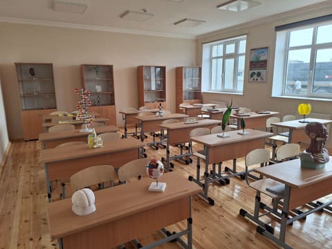  Sabirabadın Qalağayın kəndində yeni məktəb istifadəyə verilib - FOTOLAR