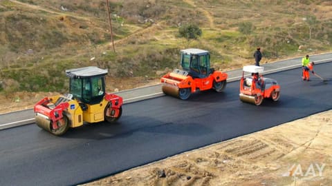 Masazırda 2 km uzunluğunda avtomobil yolunun təmiri yekunlaşmaq üzrədir