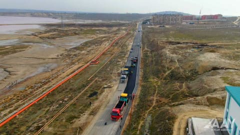 Masazırda 2 km uzunluğunda avtomobil yolunun təmiri yekunlaşmaq üzrədir