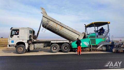 Masazırda 2 km uzunluğunda avtomobil yolunun təmiri yekunlaşmaq üzrədir