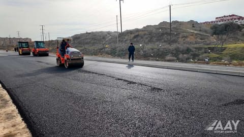 Masazırda 2 km uzunluğunda avtomobil yolunun təmiri yekunlaşmaq üzrədir