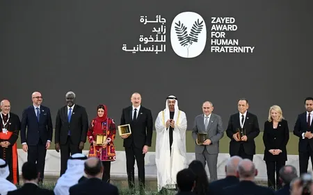 Prezident İlham Əliyevə “Zayed İnsan Qardaşlığı Mükafatı” təqdim edilib - YENİLƏNİB 4