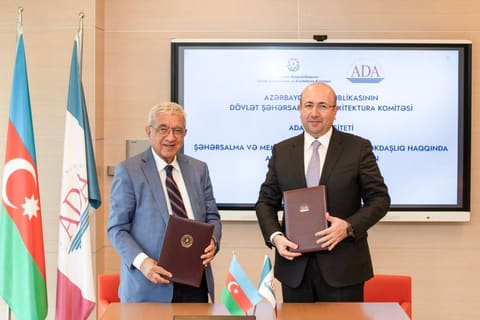 Dövlət Şəhərsalma və Arxitektura Komitəsi ilə ADA Universiteti arasında əməkdaşlığa dair Anlaşma Memorandumu imzalanıb