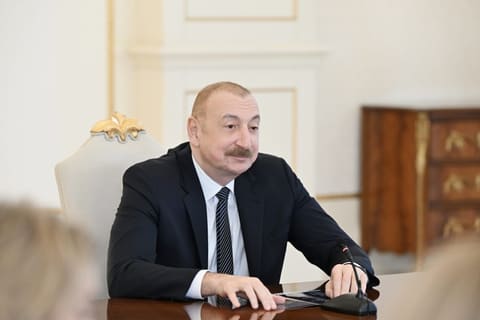 İlham Əliyev ABŞ Ticarət Palatasının nümayəndə heyətini qəbul edib - YENİLƏNİB