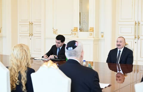 İlham Əliyev ABŞ-nin Əsas Amerika Yəhudi Təşkilatlarının Prezidentləri Konfransının nümayəndə heyətini qəbul edib