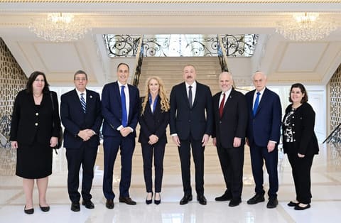 İlham Əliyev ABŞ-nin Əsas Amerika Yəhudi Təşkilatlarının Prezidentləri Konfransının nümayəndə heyətini qəbul edib