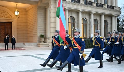 ABŞ-nin Vitse-prezidentinin rəsmi qarşılanma mərasimi olub