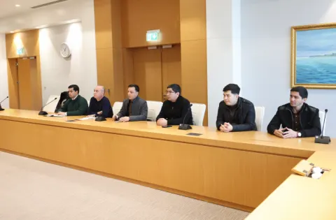 ADY sədri Türkmənbaşı Beynəlxalq Dəniz Limanında olub