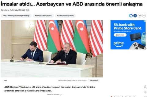 ABŞ-ın Vitse-prezidentinin Azərbaycana səfəri dünya mediasının diqqətindədir