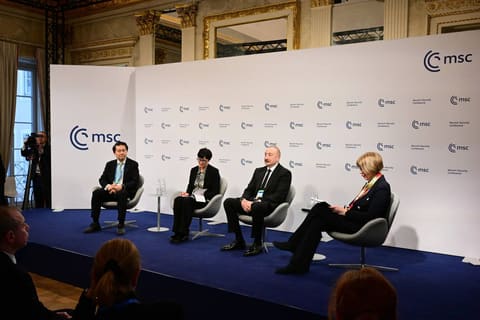 İlham Əliyev Münxen Təhlükəsizlik Konfransı çərçivəsində panel müzakirələrdə çıxış edib - YENİLƏNİB 3