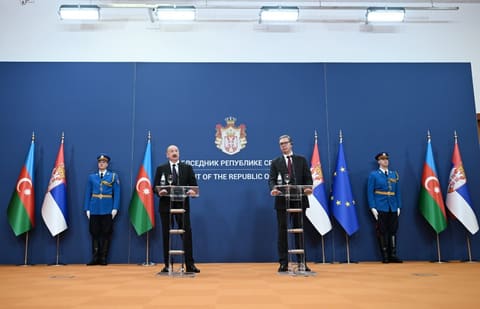 Azərbaycan və Serbiya prezidentləri mətbuata bəyanatlarla çıxış ediblər - CANLI - YENİLƏNİB 2
