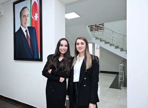 Leyla Əliyeva və Alena Əliyeva Quba şəhərində internat tipli ümumtəhsil məktəbini və STEAM mərkəzini ziyarət ediblər