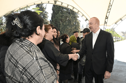 İlham Əliyev Xocavənd şəhər və Xocavənd kənd sakinləri ilə görüşüb - FOTOLAR