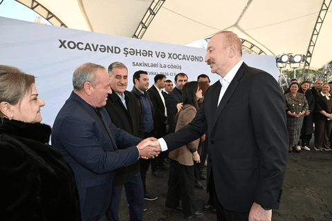İlham Əliyev Xocavənd şəhər və Xocavənd kənd sakinləri ilə görüşüb - FOTOLAR
