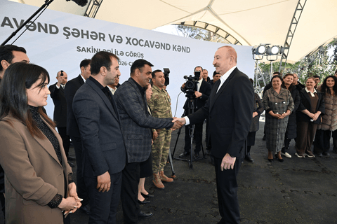 İlham Əliyev Xocavənd şəhər və Xocavənd kənd sakinləri ilə görüşüb - FOTOLAR