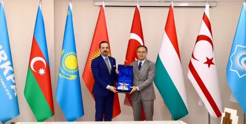 Ramil Həsən Kürşad Zorlunun rəhbərlik etdiyi nümayəndə heyəti ilə görüşüb - FOTOLAR