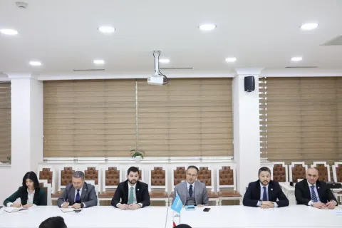 Ramil Həsən Kürşad Zorlunun rəhbərlik etdiyi nümayəndə heyəti ilə görüşüb - FOTOLAR