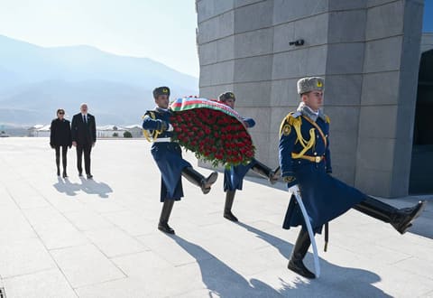 İlham Əliyev Xocalı Soyqırımı Memorialının açılışında iştirak edib - YENİLƏNİB 4
